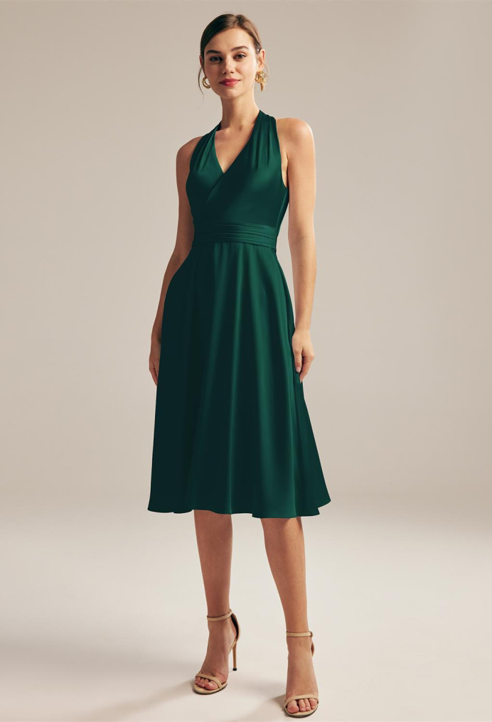 AW Mercy Hunter Green  Plus Size Dresses